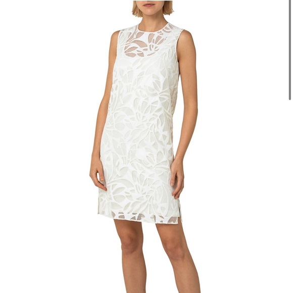 Akris Punto Faux Leather Leaves Dress - Picture 2 of 10